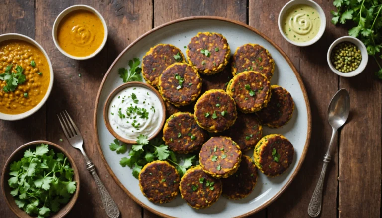 galettes de lentilles corail à l'indienne